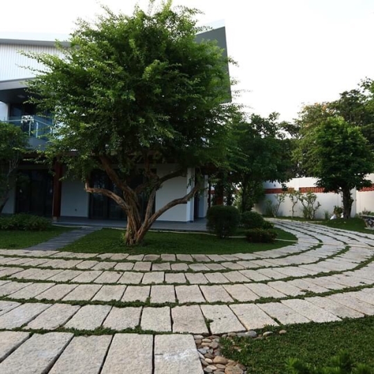 Thi công ốp đá nội thất và sân vườn